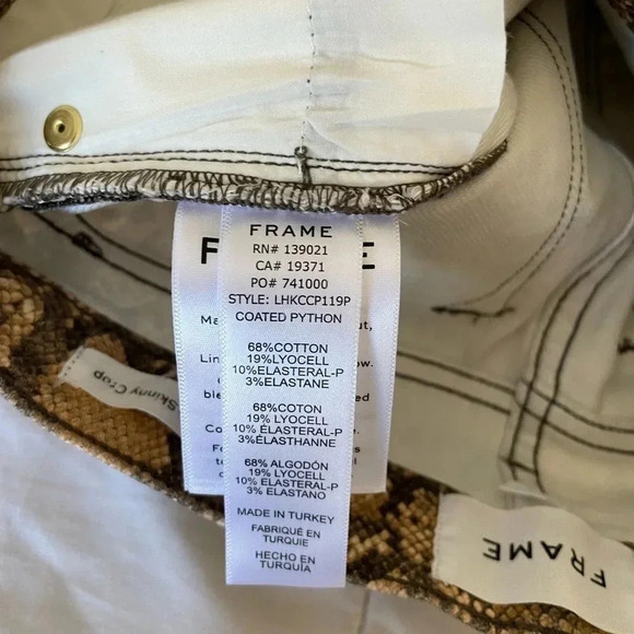 Frame denim le high skinny crop in python - Picture 13 of 13